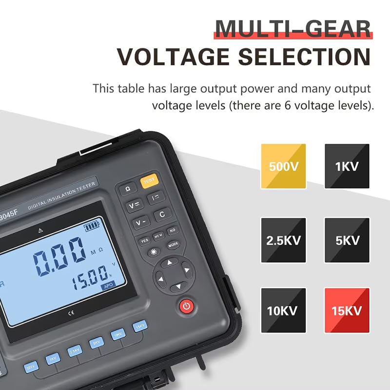 15KV Digital Insulation Resistance Tester