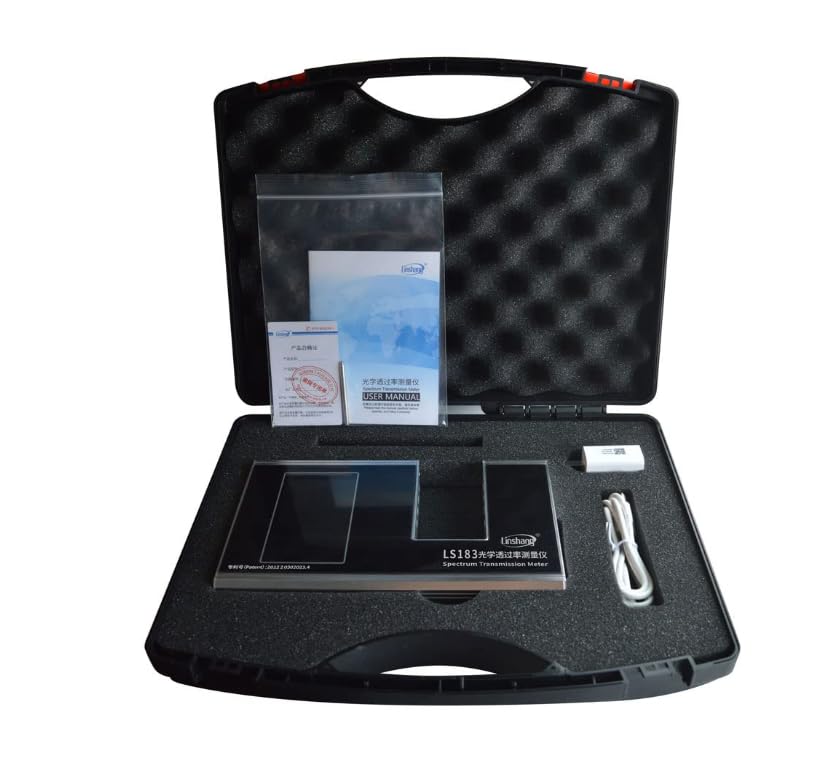 Digital Spectrum Transmission Meter LS183, UV: 365nm, IR: 940nm, Visible: 380-760nm, Resolution 0.1%, Grey