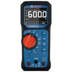 Bosch Professional Digital Multimeter GDM 600-15 (True RMS, Inverted LCD, Measures Frequency/Continuity/Resistance/capacitance, Min/Max/Average, Test Leads MS 90)