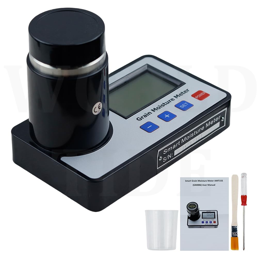 Grain Moisture Meter, Cocoa Beans Wheat Corn Moisture Detector, Measurement Features Rapid Humidity Detection