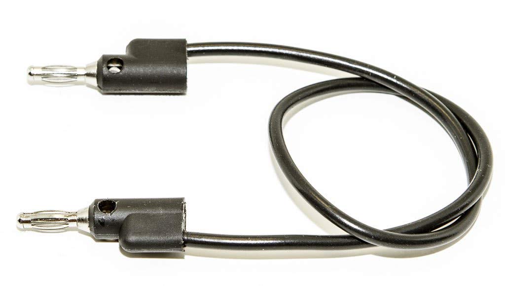 Test Lead, 4Mm Banana Plug-Plug, Blk/60" - BU-PB60-0