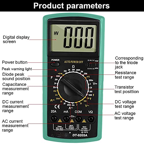 Professional Auto Tester multimeter Color Screen Ultrathin Intelligent Voltage Meter