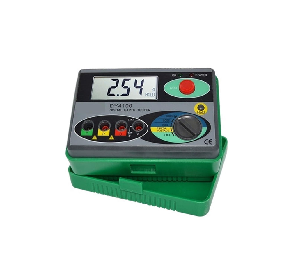 Resistance Tester, DY4100 Digital Meg-ohmmeter Meters Earth Resistance Tester Cable High Voltage Meter Ground Insulation