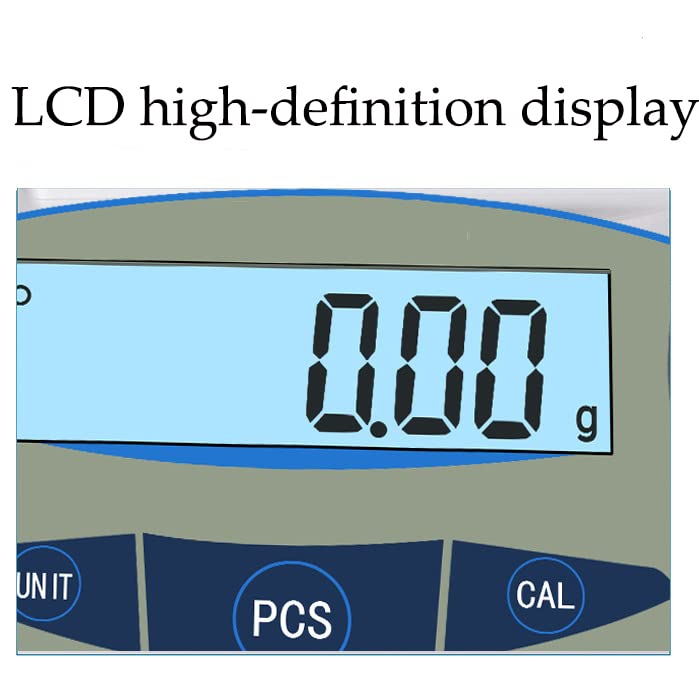 0.01g Electronic Analytical Balance Lab Scale Precision Weighing Scale Scientific Scale Jewelry Scales Kitchen Scale Balance with LCD Display for Kitchen,Store,5000g,5000g