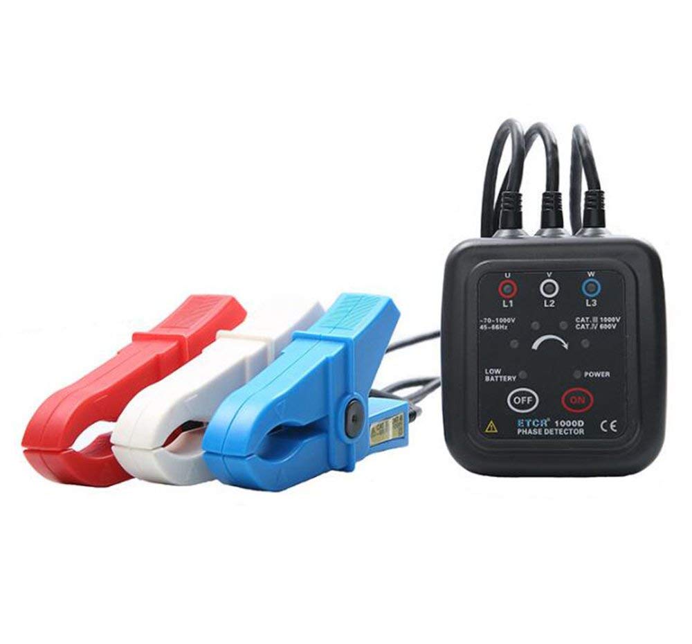 Non-Contact Phase Sequence Detector Table with Range AC70-1000V Jaw Size Φ10mm-Φ40mm Find Disconnection Location