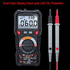 Professional Digital Multimeter RMS Auto Range 6000 Counts Live Voltage Temperature Meter