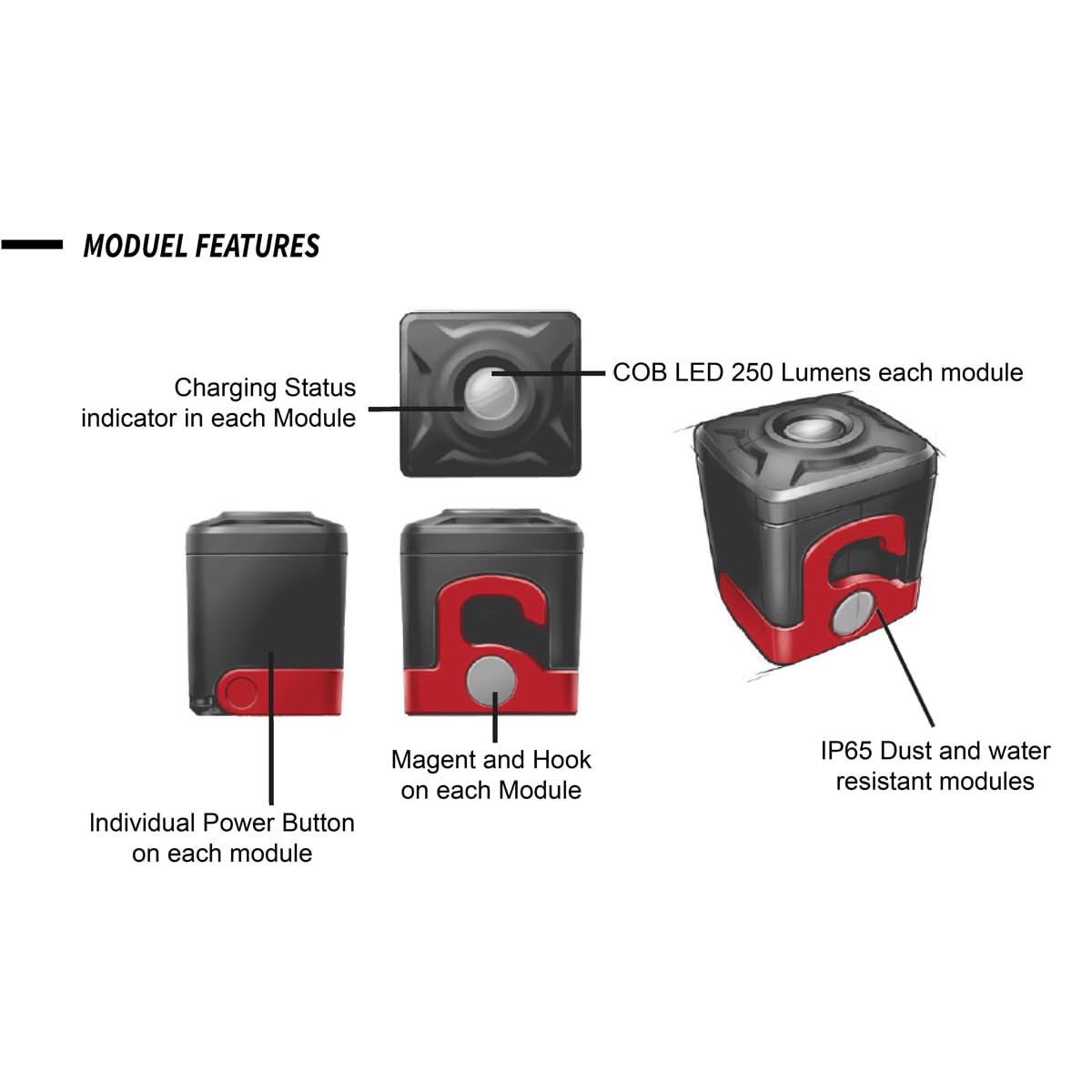 Power Probe Cordless Modular Work Light