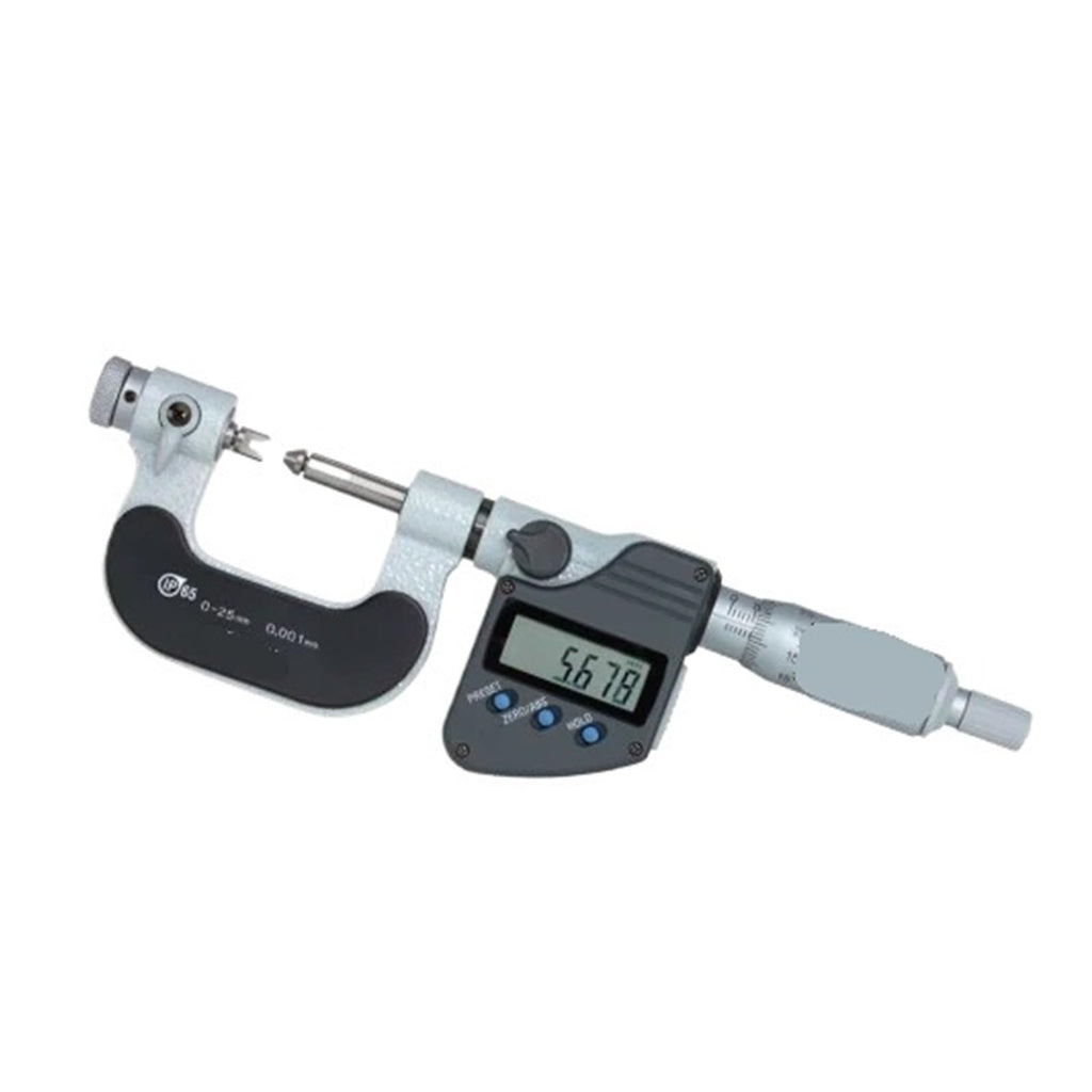 326-251-10 Digital Thread Micrometer, LCD Display, Metric/Inch, 0-25mm/0-1"