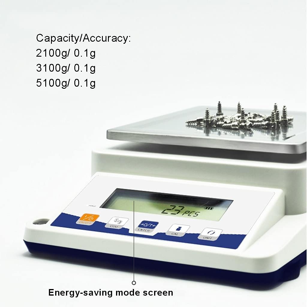 Counting Scale Lab Analytical Precision Balance 0.1 Gram Scale Electronic Balance Jewelry Scale Kitchen Precision Weighing Ac/Dc Adapter Scales