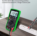 Digital Multimeter 19999 Counts Profissional Transistor Electrical Tester 600v Multi Volt Lead Set