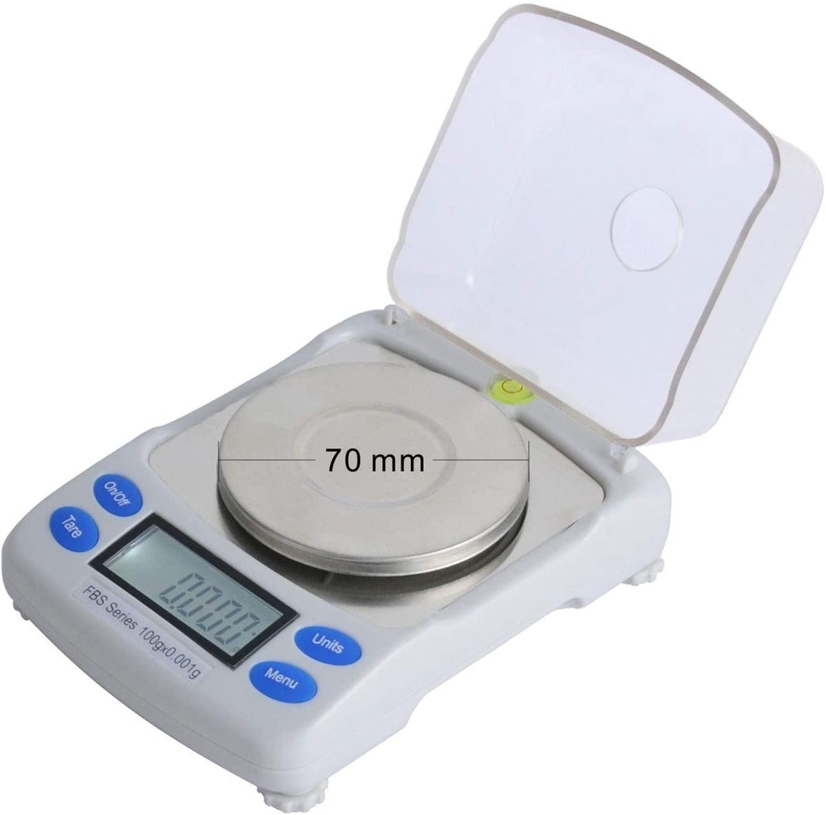 0.001G Precise Jewelry Diamond Scale Digital Electronic Lab Analysis Balance 6 Units with LCD Weight Carat Tare Funtion,100G/0.002G (100g/0.002g)