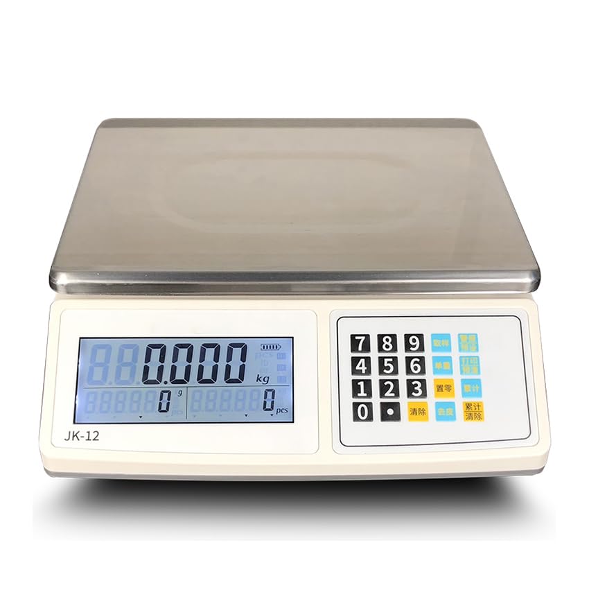 Counting Scales Electronic Scales High-Precision 3-30kg Industrial Electronics Weighing Scales Digital Balance Scale 0.05-0.5g(30KG 1g)
