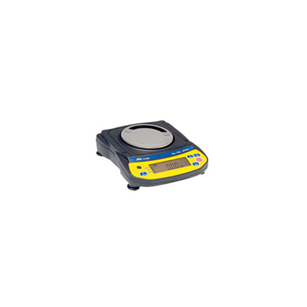 A&D Engineering EJ6100 Newton Compact Electronic Toploading Balance with LCD Display, 127mm x 140mm Pan, +/-0.2g Linearity, 6100g Capacity, 0.1g Readability