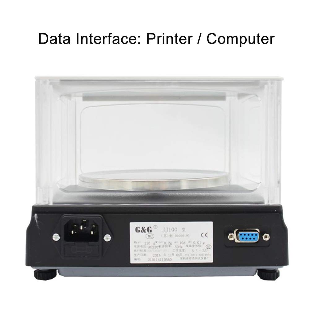 Digital Scale Jewelry Gold Industrial Weighing Counting Scientific Precision Lab Laboratory Analytical Electronic Balance Accuracy Weighs Science(100g/0.01g)