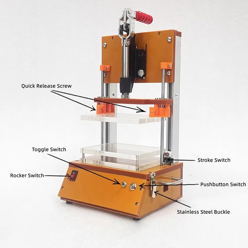 Multi-Functional PCB Circuit Board Test Stand, Universal Manual PCBA Test Rack Industrial PCBA Fixture Embryo Frame Stroke 60MM (125x90MM)
