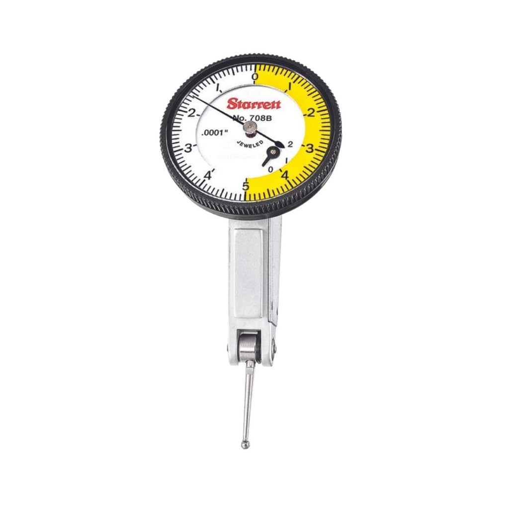Starrett Dial Test Indicator, 1-9/16" Dia, .0005" Graduation, .030" Range
