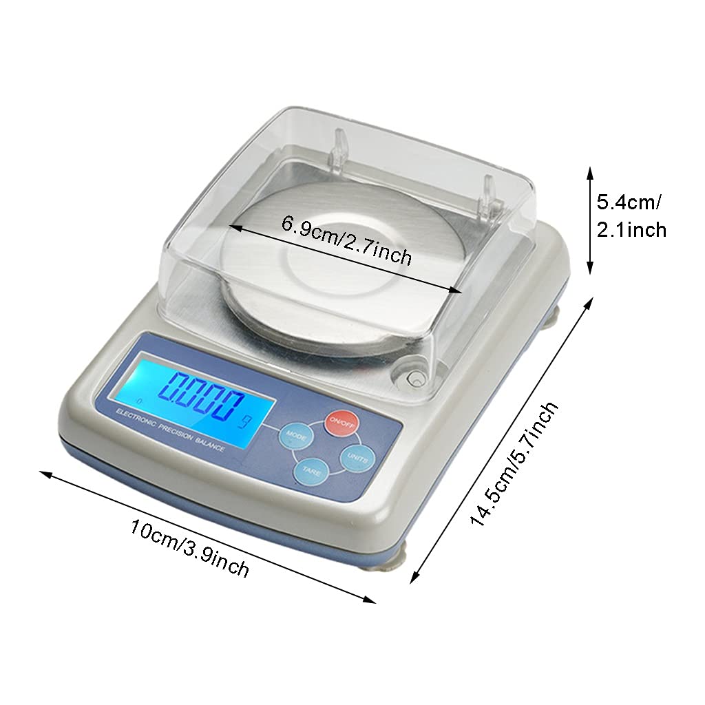 Scientific Gram Scale Lab Digital Analytical Balance High Precision Digital Scale Jewery Kitchen Scale Calibration Weight Ce Certified,50G/0.001G