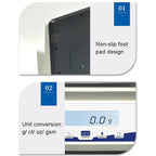 Counting Scale Lab Analytical Precision Balance 0.1 Gram Electronic Jewelry Kitchen Weighing AC/DC Adapter (5100g/0.1g) ()
