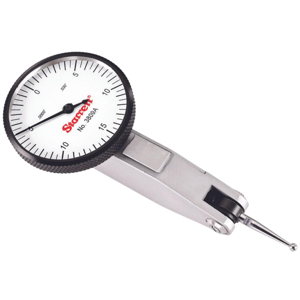 Starrett Dial Test Indicator, 1-9/16" Dia, .0005" Graduation, .030" Range