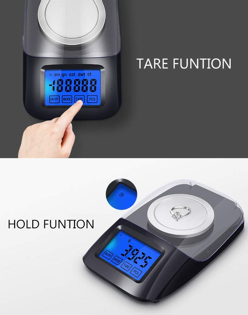 50g/0.001g Precision Electronic Scale Mini Pocket Portable Jewelry Weighing Smart Laboratory Balance