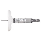 Starrett Micrometer Depth Gage with Half Base, 0-3" Range