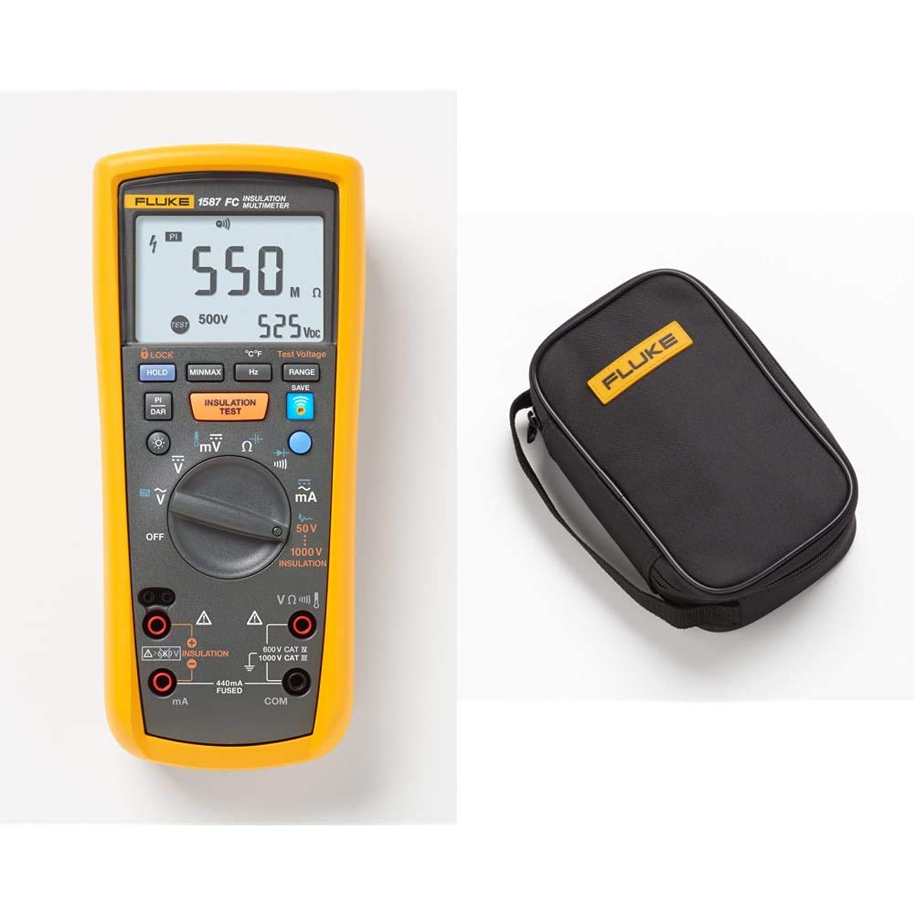 Fluke 1587 FC 2-in-1 Insulation Multimeter + Fluke C35 Polyester Soft Carrying Case