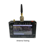 Mini1300 Antenna Analyzer 0.1-1300MHz Vector Network Analyzer with 4.3" Touchscreen SWR/Impedance/Return Loss Test TDR & L/C Meter SMA Calibration Kit Aluminum Alloy Shell
