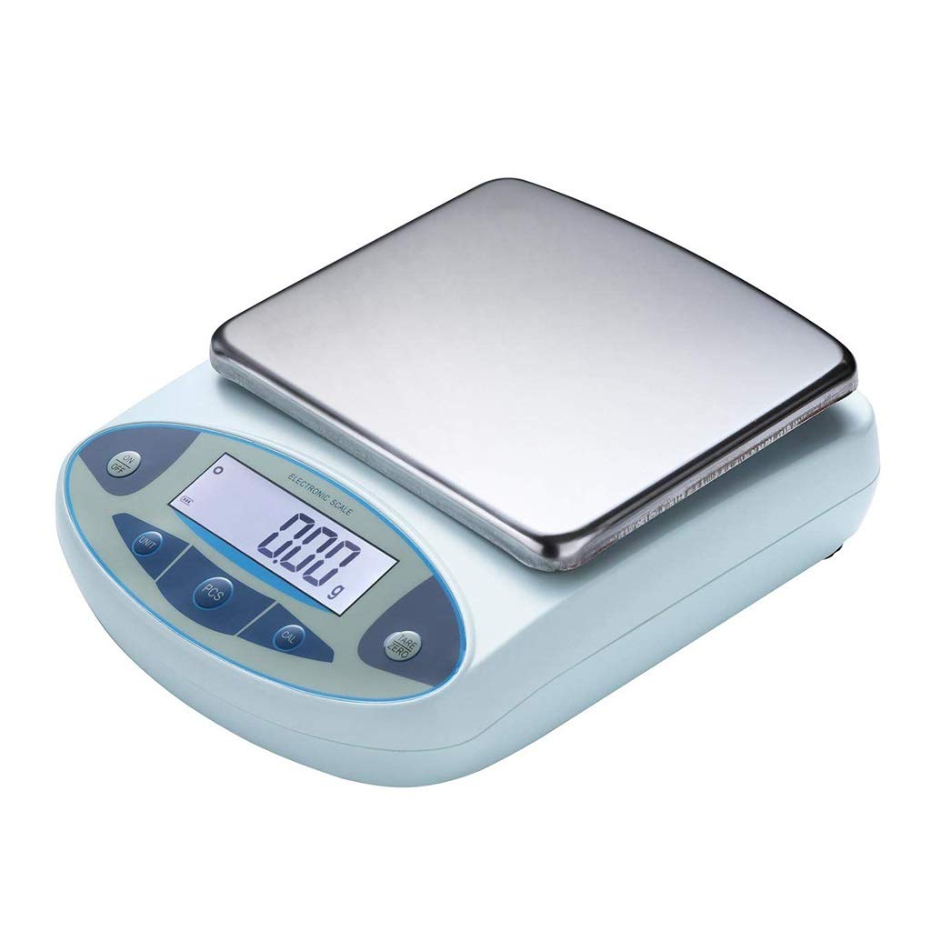 WANGLIN High Precision Lab Scale Analytical Balance Digital Electronic Laboratory LCD Display Scientific Compact Accurate Weighing for Science Test Measurements,5kg/0.1g,5kg/0.1g