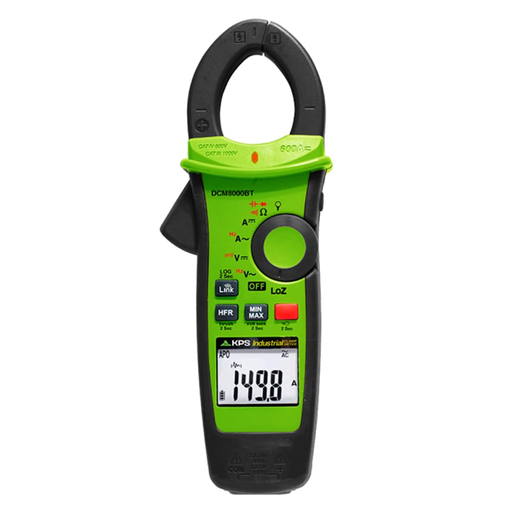 KPS DCM8500PV True RMS Solar Clamp Meter, 2000V DC, Bluetooth