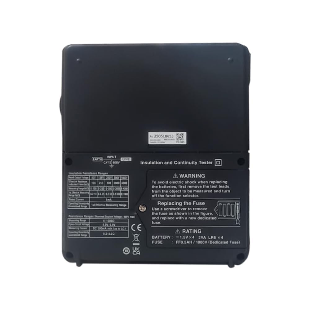 High-Voltage Insulation Resistance Tester|Resistance Meters |Insulation Tester for Manufacturing & Process Industries | Model: IR4056-20