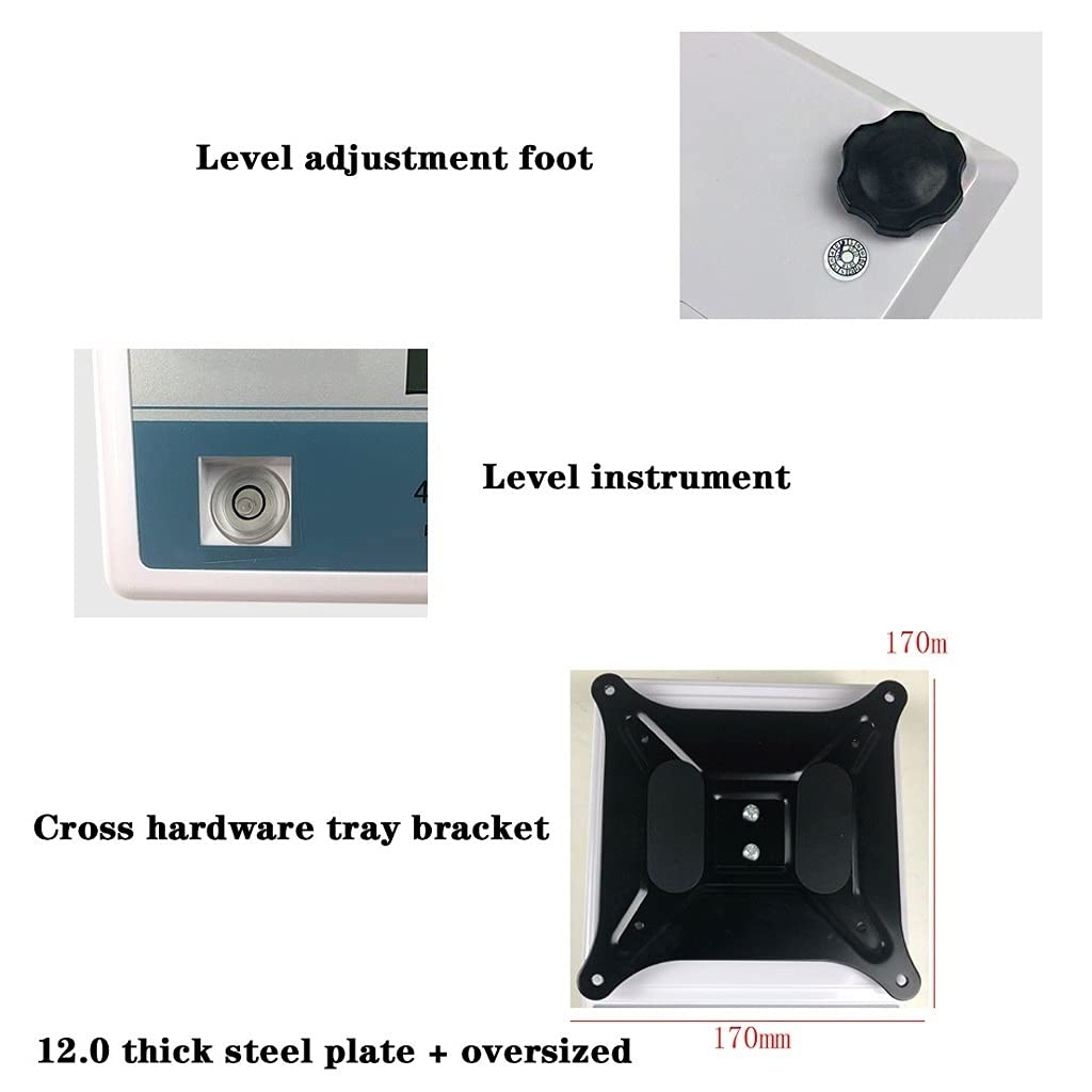 Analytical Balance Precision Digital Scale Lab Digital Analytical Balance 1g/ 0.1g/ 0.01g Kitchen Jewelry Scale Gram Scale Rechargeable Battery (7.5kg/0.1g)