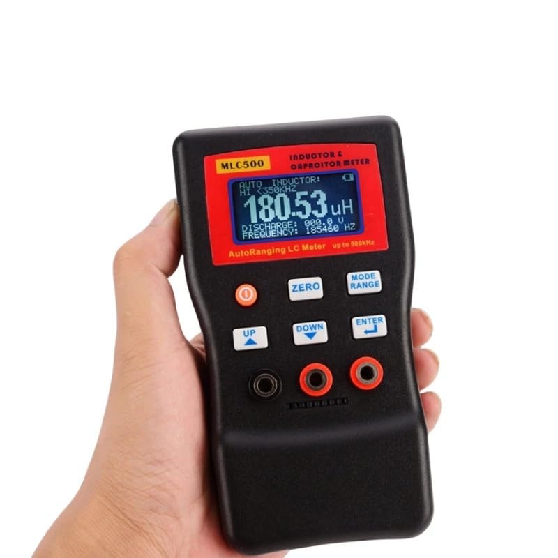 LCR Meters MLC500 Electronic Capacitance Inductance Meter Digital Bridge LC Multimeter RC Oscillation to 500 KHz 100mF 4.8