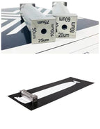 Four-Sided Wet Film Applicator for Lab Electrode Coating - Precision Tetrahedral Preparator for Paint and Ink,(100mm 50-100-105-0.2mm)