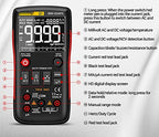 Digital Multimeter Analog Tester True RMS Professional Multimetro Transistor Capacitor Testers Meter