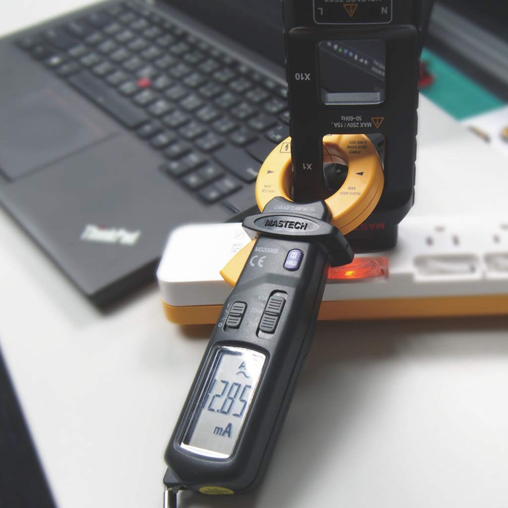 AC Leakage Clamp Meters multimeter 1999 Counts Data, 0.01mA to 60A, 1uA Resolution
