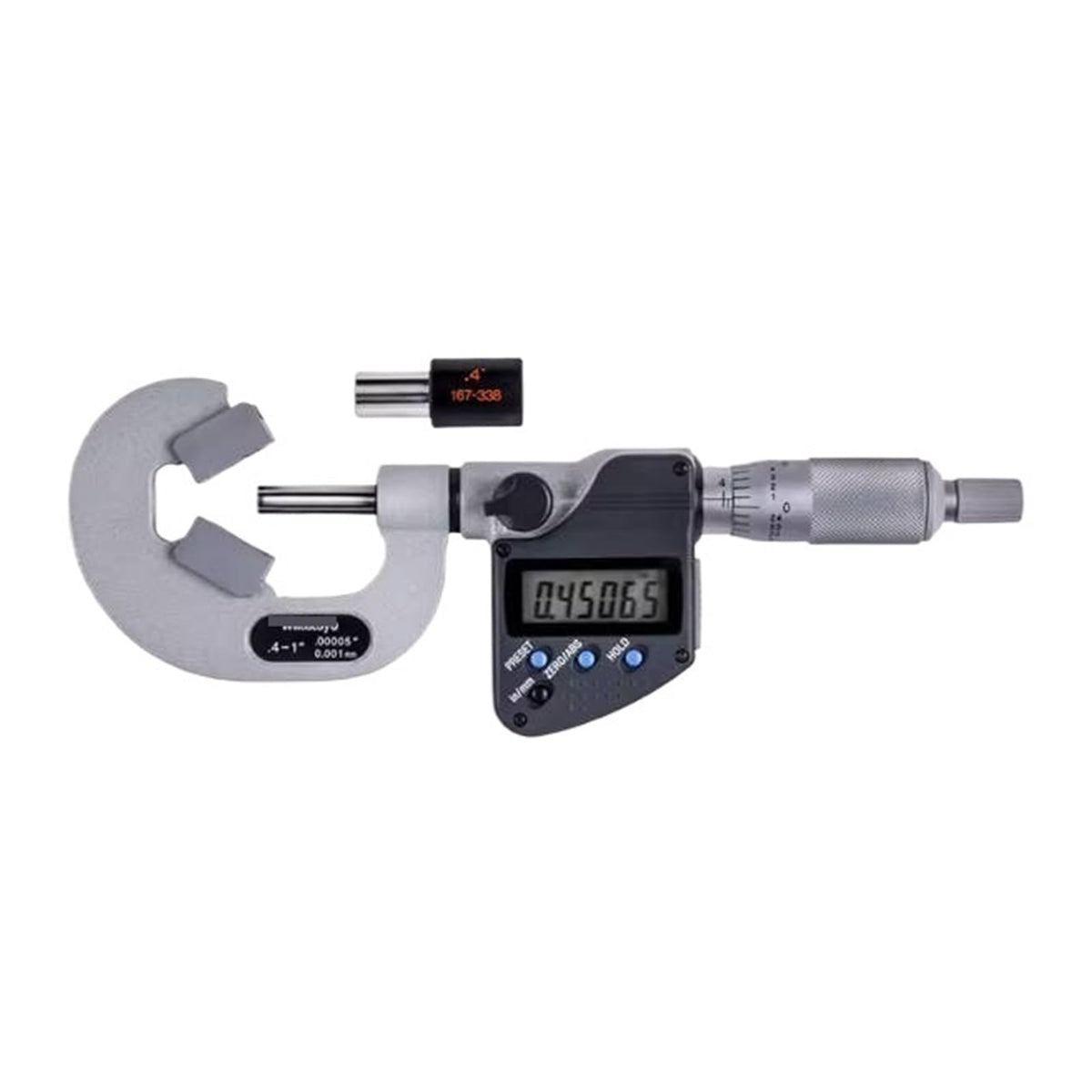 V-Anvil Outside Micrometer 314-362-30 0.4-1" Caliper Type with Carbide Tips Machinist Tool for Metalworking