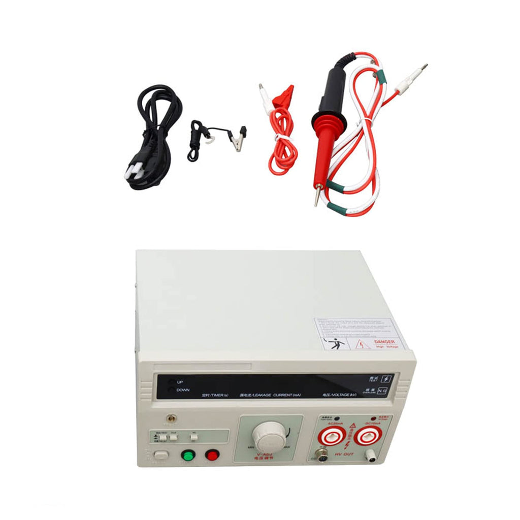 Withstand Hi-Pot 5KV 100VA Tester Voltage Withstand Test Instruments Voltage Tester Power Equipment Testing Tool with Digital Display 5KV AC/DC 110V