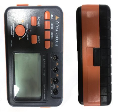 Victor 4105A High Accuracy Digital LCD Ground Earth Resistance Current 200V Tester Resistivity Tester Earth Electrical Meter 20Ω-2000Ω
