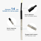 Water Level Meter, Groundwater Depth Gauge Indicator for Deep Wells, 30-300m High-Precision Measurement with Fixed Probe and Steel Tape for Boreholes (Yellow 30m)