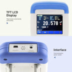 USB LCR Meter DCR Tester Touchscreen Electric Bridge for Inductance Resistance Capacitance Measurement with Frequency 50Hz 100Hz 120Hz 1kHz 2kHz 10kHz USB Storage Files Internal Trigger Mode