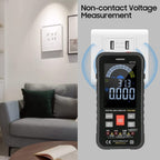 Multimeter, Auto-Ranging Digital Multimeter, Electrical Tester with NCV, True RMS 9999 Counts AC/DC Voltmeter Ammeter Ohmmeter, Resistance, Live Line Digital Testers with LCD Backlight