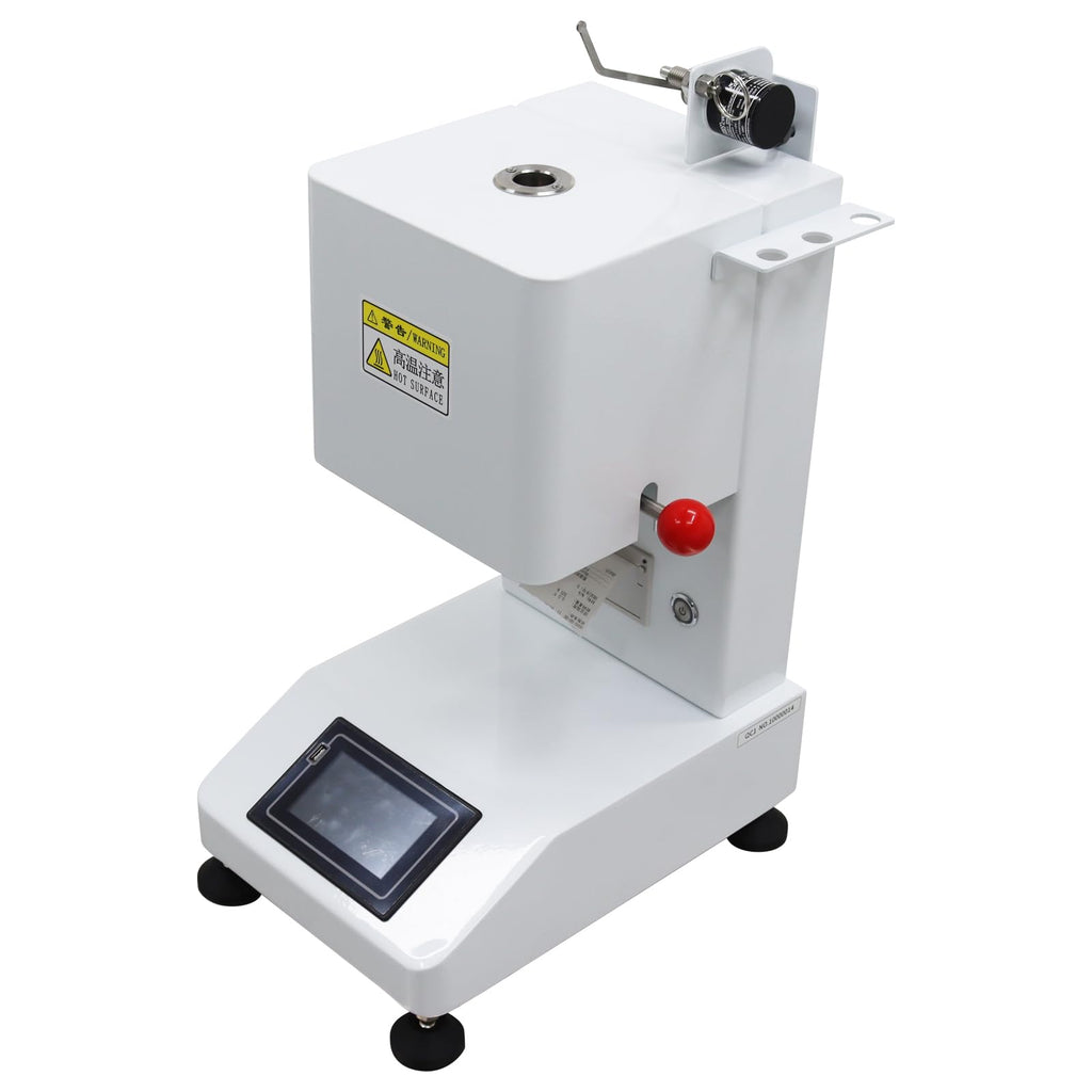 Automatic Melt Flow Rate Tester Melt Index Instrument MFR MVR Tester Indexer Flow Rate Meter with Touch Screen and Printer for Polymer Plastic 110V 500W