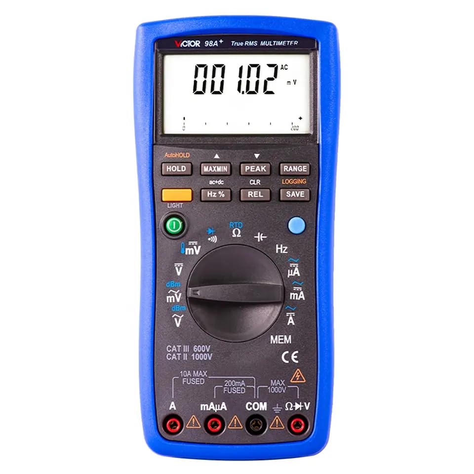 Victor/RuoShui 8145C Digital Bench Multimeter Large LCD Display 22000 Count True RMS Auto Range with USB Electric Digital multimeter(Victor 8145C)