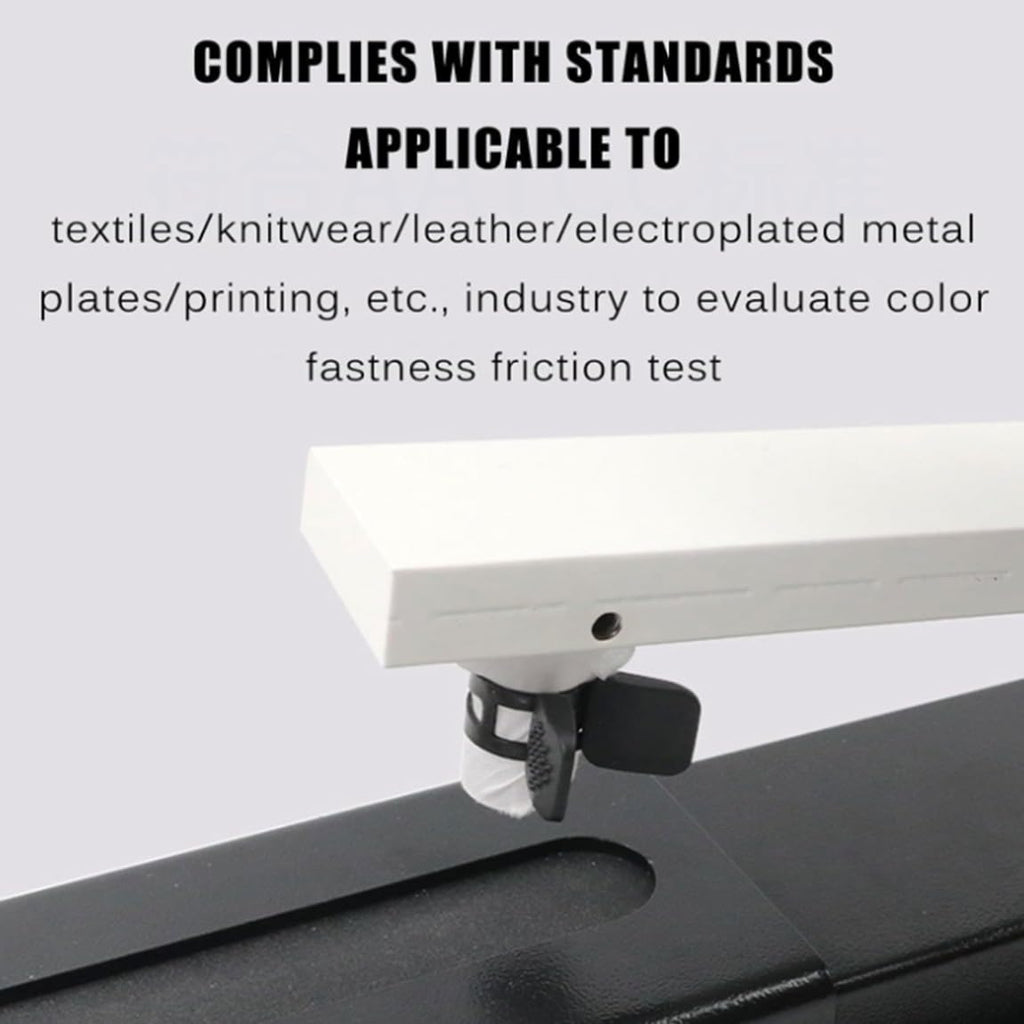 Manual Crockmeter, Dry-Wet Rubbing Fastness Tester,with Counting Indicator, 10 Color Transfer Testing,for Fabric Samples
