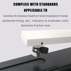 Manual Crockmeter, Dry-Wet Rubbing Fastness Tester,with Counting Indicator, 10 Color Transfer Testing,for Fabric Samples
