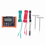 Ground Tester Backlit LCD Display Automatic Shutdown Earth Meter for Iron Tower Building 600V
