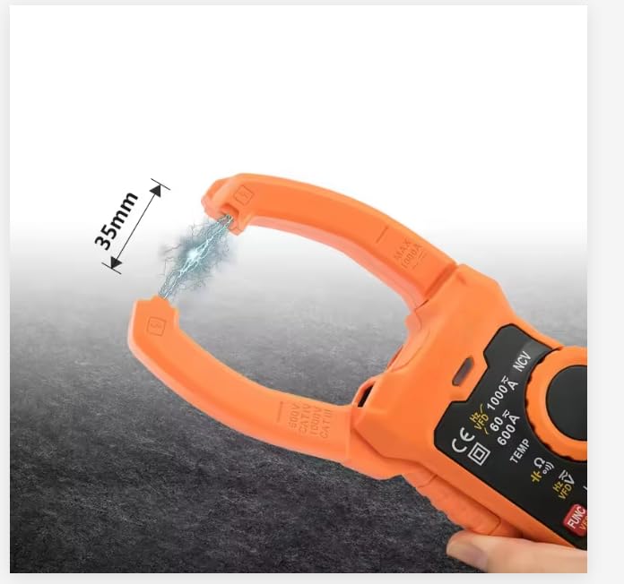 Digital PM2128 Clamp Multimeter 1000V Voltage1000A CurrentClamp Meter, YELLOW