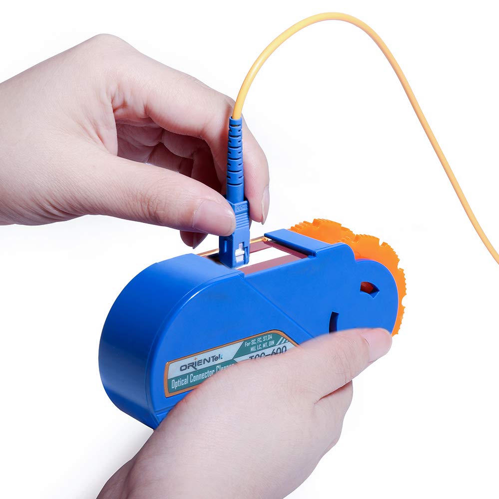 TCI Fiber Inspection Cleaning Tool Kit Including : Fiber Connector Microscope, Fiber Cleaner, Optic Power Meter,1mw VFL, Cleaning Wipes (TCI-8E Kit)