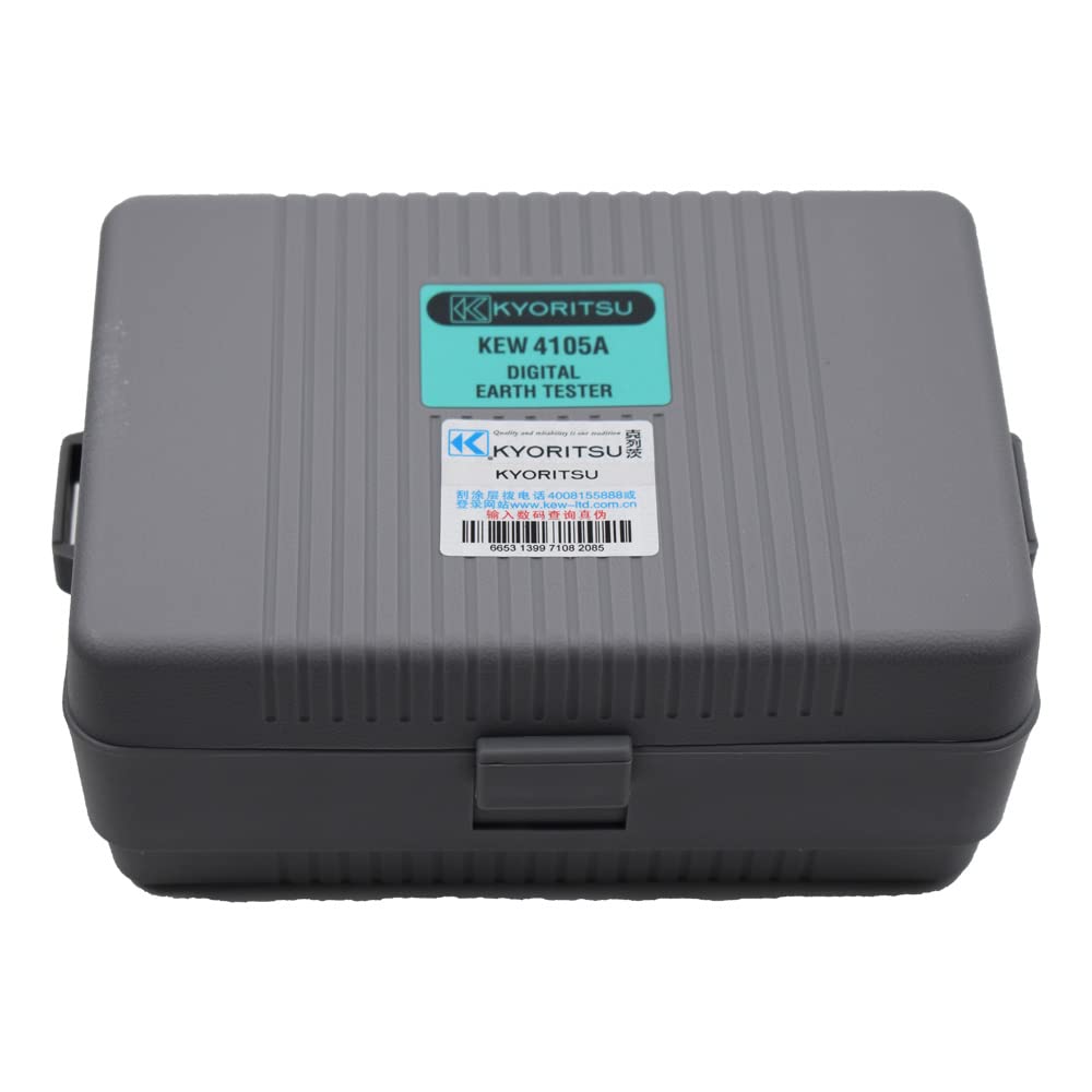 KYORITSU 4105A Digital Earth Resistance Tester KYORITSU KEW 4105A Digital Earth Tester Multimeter Resistance Meter with Hard Case