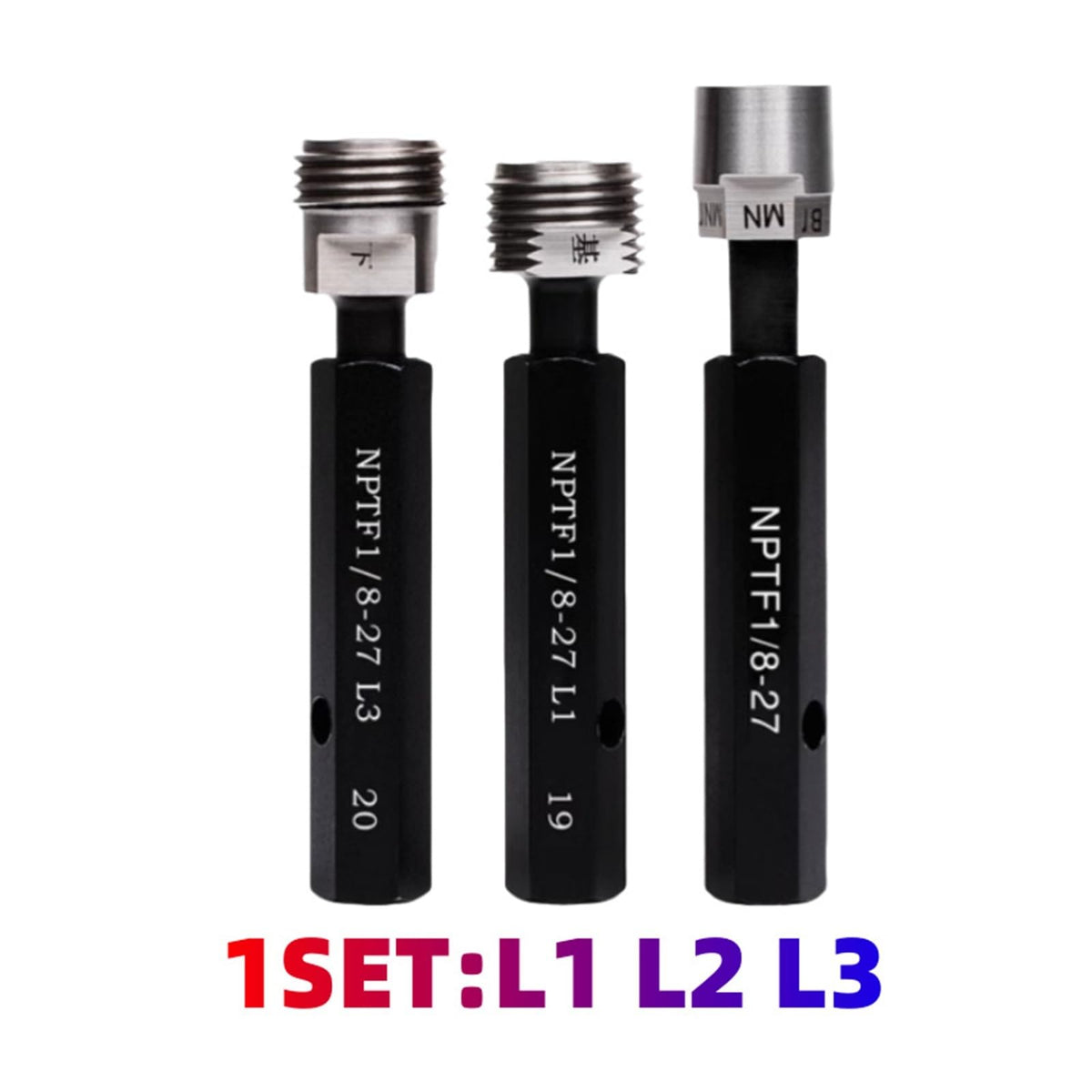 1 pcs Thread Ring Gauge(NPTF Plug Gauge,NPTF1I2-L1)